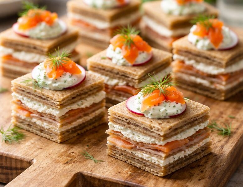 Mini Mille-Feuilles de Sarrasin pour un Apéritif Gourmand